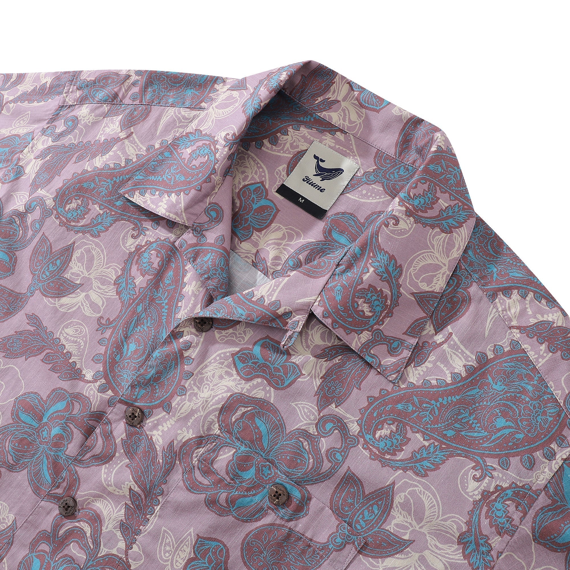 1920s Vinatge Hawaiian Shirt For Men Eastern Journey Shirt Camp Collar